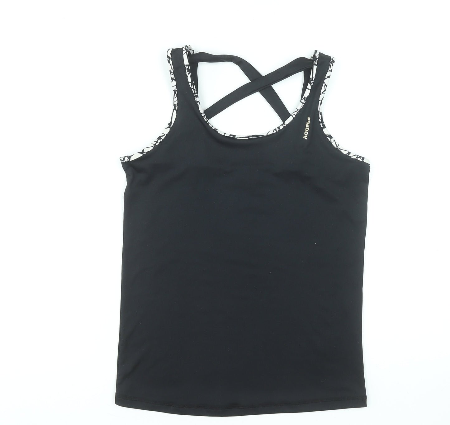 Freddy Womens Black Size 10 Racerback Tank Top Activewear Stretch