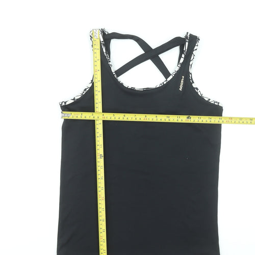 Freddy Womens Black Size 10 Racerback Tank Top Activewear Stretch