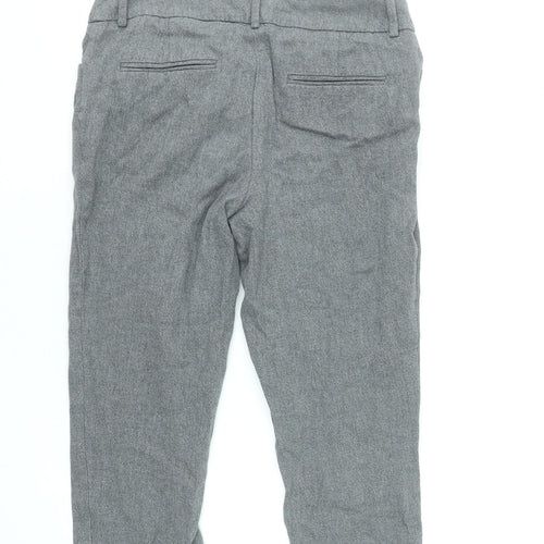 A New Day Women’s Grey Chino Trousers Size 4 Slim Fit Stretch