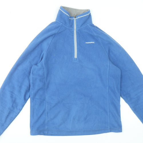 Craghoppers Men's Blue Fleece 1/4 Zip Pullover Sweatshirt M