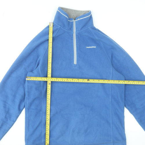 Craghoppers Men's Blue Fleece 1/4 Zip Pullover Sweatshirt M