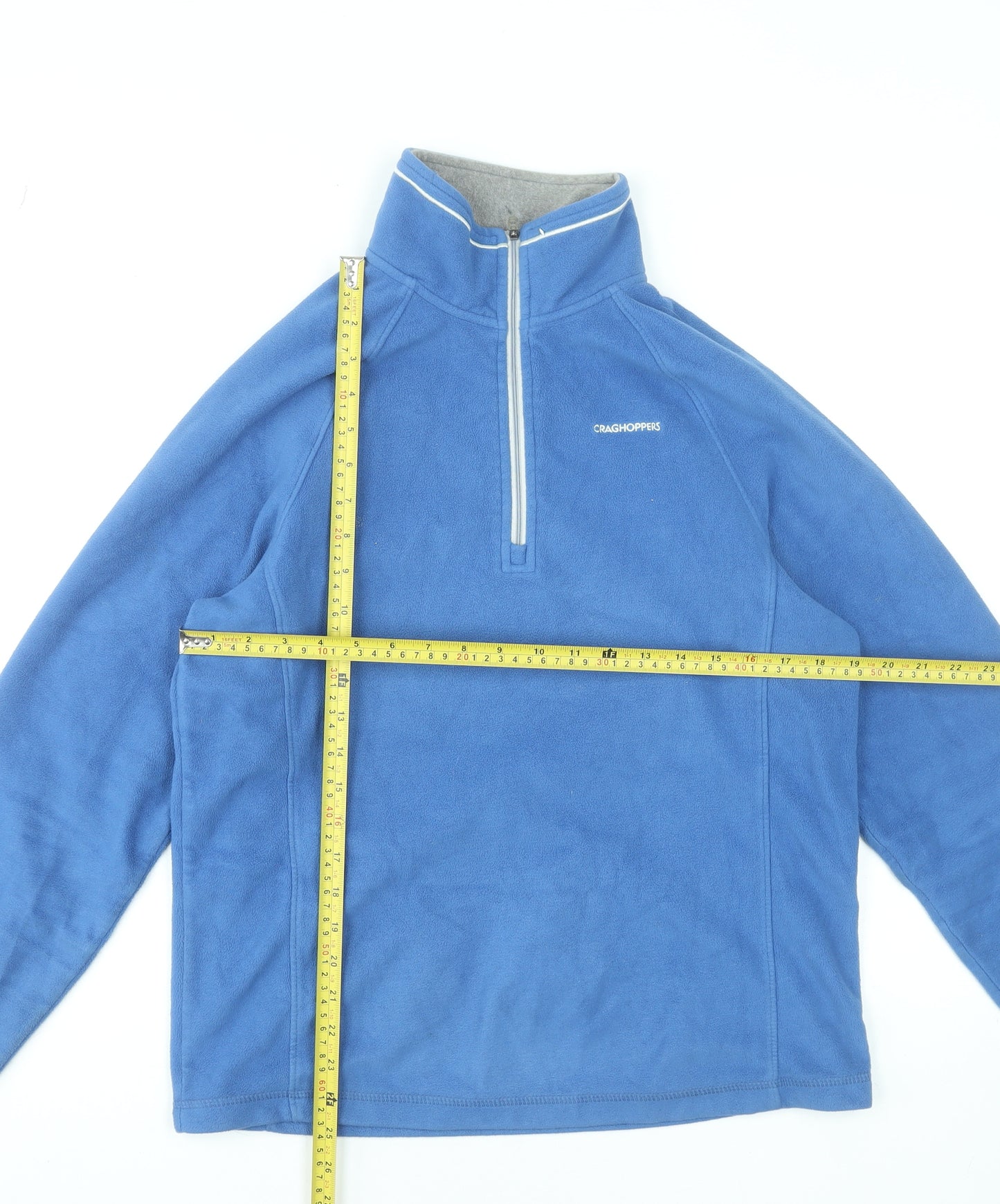 Craghoppers Men's Blue Fleece 1/4 Zip Pullover Sweatshirt M