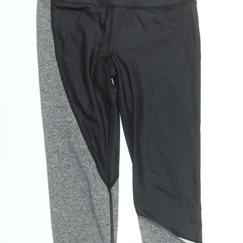 Victoria's Secret VSX Women’s Black Grey Capri Leggings Size S