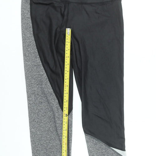 Victoria's Secret VSX Women’s Black Grey Capri Leggings Size S