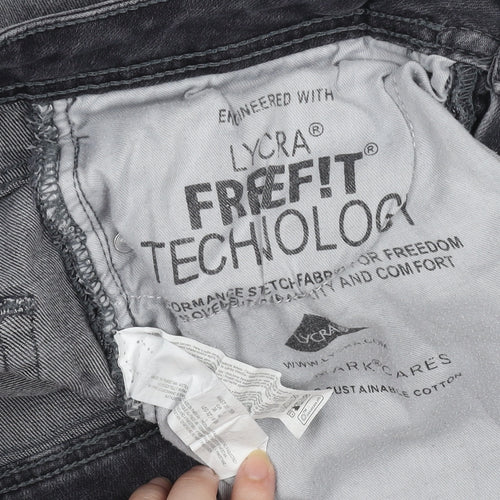 Marks and Spencer Men Grey Slim Fit Denim Jeans 34W 32L