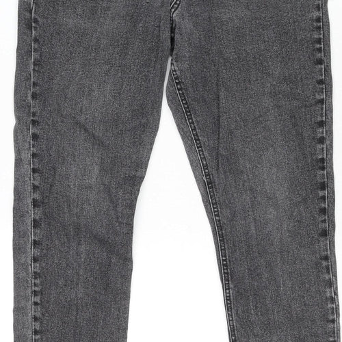 Denim & Co. Men’s Grey Relaxed Tapered Denim Jeans W32 L30 Classic Style