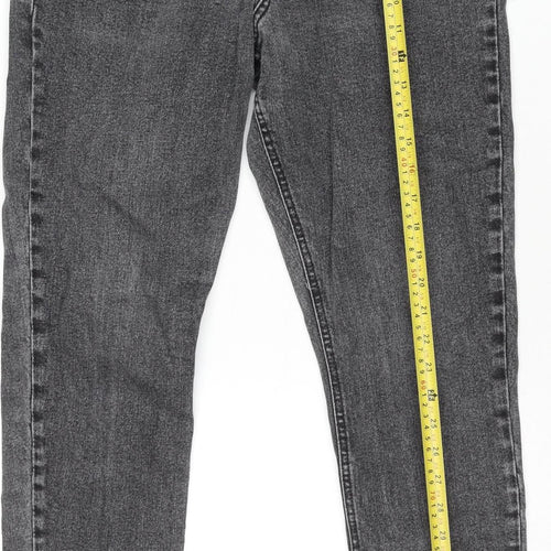 Denim & Co. Men’s Grey Relaxed Tapered Denim Jeans W32 L30 Classic Style