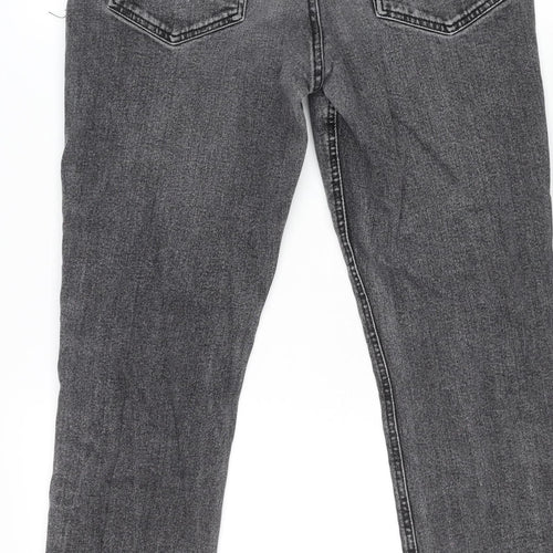 Denim & Co. Men’s Grey Relaxed Tapered Denim Jeans W32 L30 Classic Style