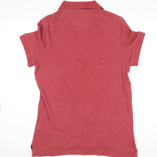 Nautica Men's Red Slim Fit Cotton Polo Shirt Size M