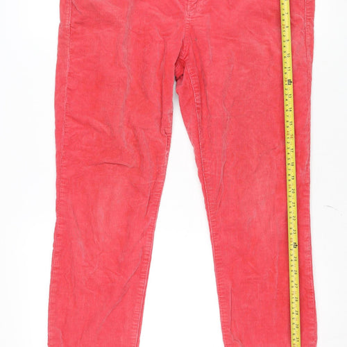GAP Women’s Pink Corduroy 32 Petite Straight Stretch Jeans