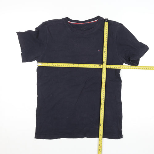 Tommy Hilfiger Boys Navy Blue Short Sleeve Cotton Classic T-Shirt 146cm