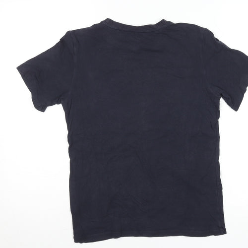 Tommy Hilfiger Boys Navy Blue Short Sleeve Cotton Classic T-Shirt 146cm