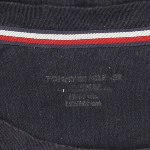 Tommy Hilfiger Boys Navy Blue Short Sleeve Cotton Classic T-Shirt 146cm
