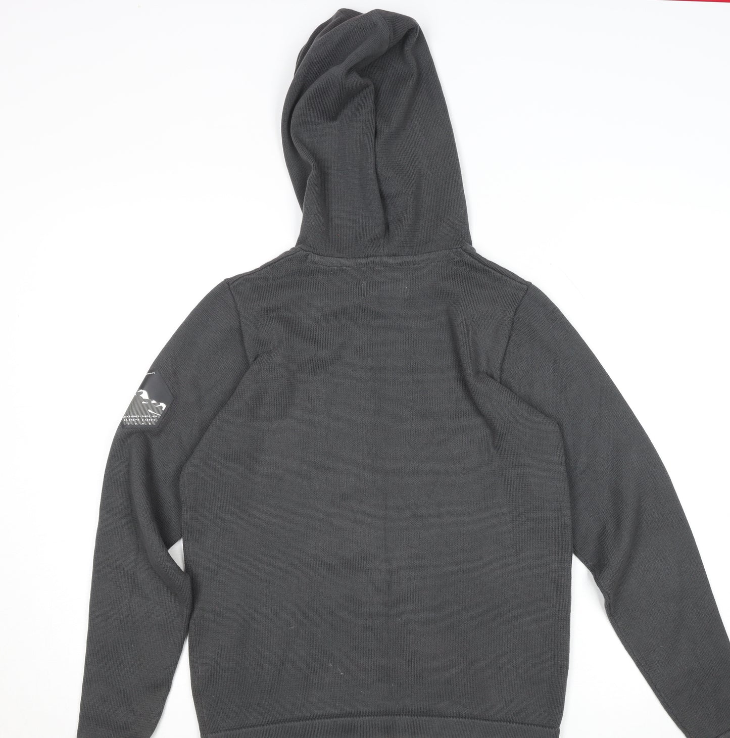 Jack & Jones Boys Black Pullover Hoodie Size 164 Cotton Blend Casual