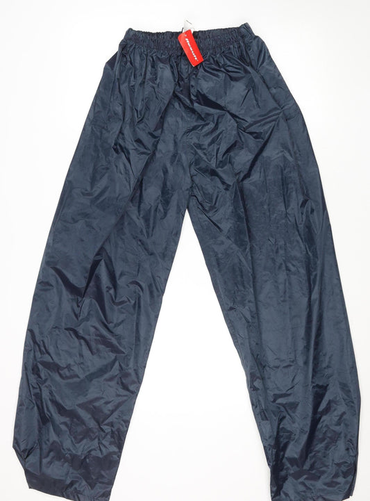 Result Core Value Men’s Blue Waterproof Rain Trousers Size M