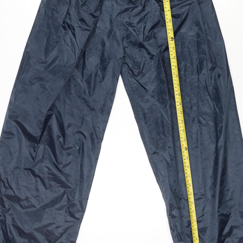 Result Core Value Men’s Blue Waterproof Rain Trousers Size M