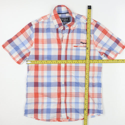 Mayoral Boys Multicoloured Check Short Sleeve Button-Up Shirt 8 Years