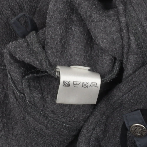 DX Men's Grey Fleece Full Zip Outdoor Jacket Size L Regular Fit