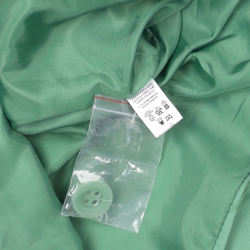TU Women’s Green Mid-Length Cotton Pea Coat Jacket Size 10