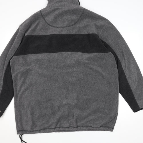 TCM Men’s Grey Fleece Quarter Zip Outdoor Jacket Size L