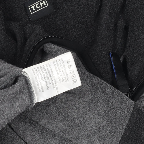 TCM Men’s Grey Fleece Quarter Zip Outdoor Jacket Size L