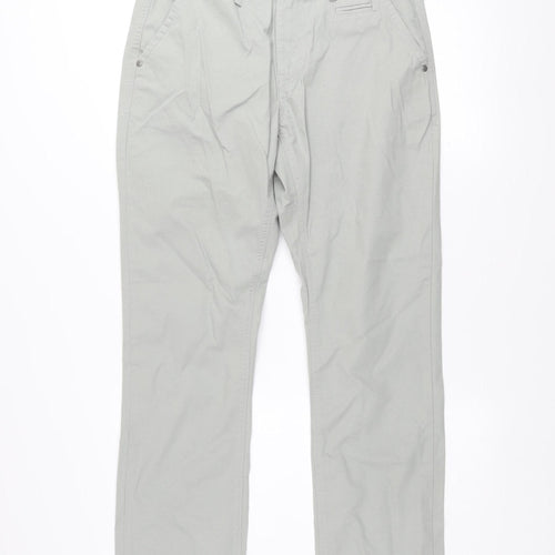 Mineral Clothing Co. Men's Grey Chino Trousers Size 32 Regular Cotton