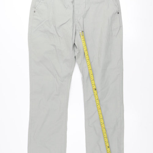 Mineral Clothing Co. Men's Grey Chino Trousers Size 32 Regular Cotton