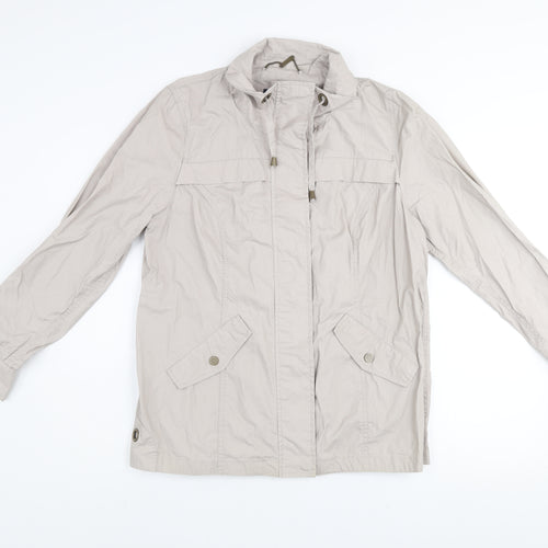 Dash Women’s Beige Casual Mid-Length Jacket Size 14