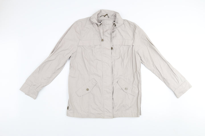 Dash Women’s Beige Casual Mid-Length Jacket Size 14