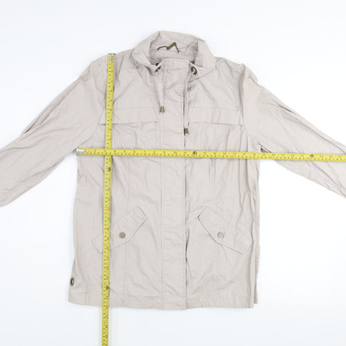 Dash Women’s Beige Casual Mid-Length Jacket Size 14