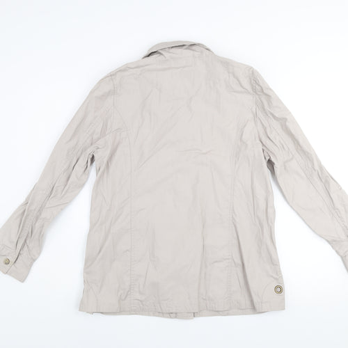 Dash Women’s Beige Casual Mid-Length Jacket Size 14