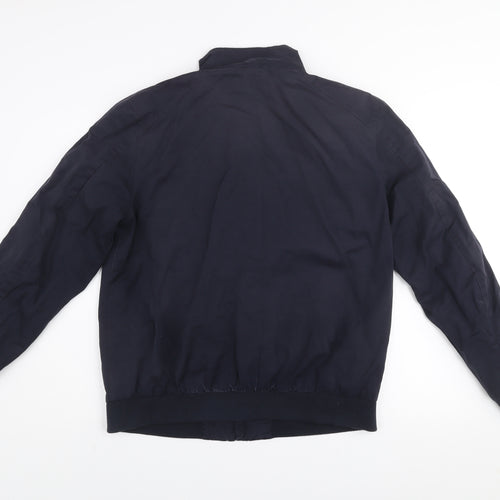 6th Sense Men's Blue Bomber Jacket Size M Regular Fit Full Zip