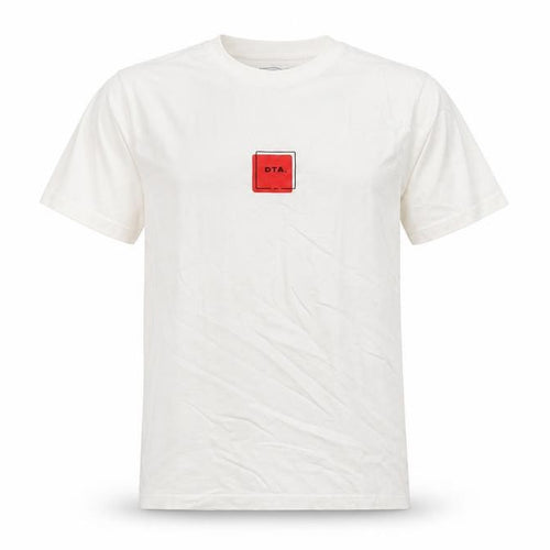 DTA Men’s White Crew Neck Short Sleeve Graphic T-Shirt S