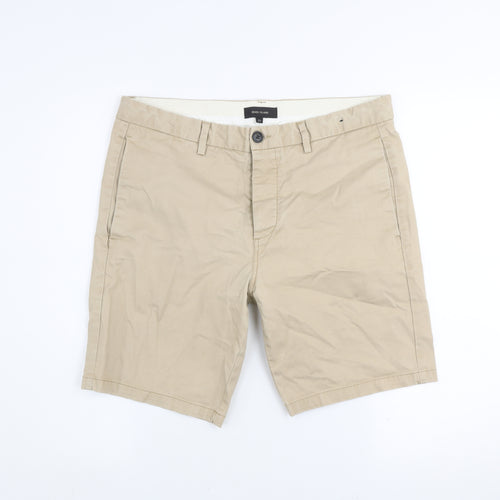 River Island Men's Beige Chino Shorts Size 32 Regular Fit