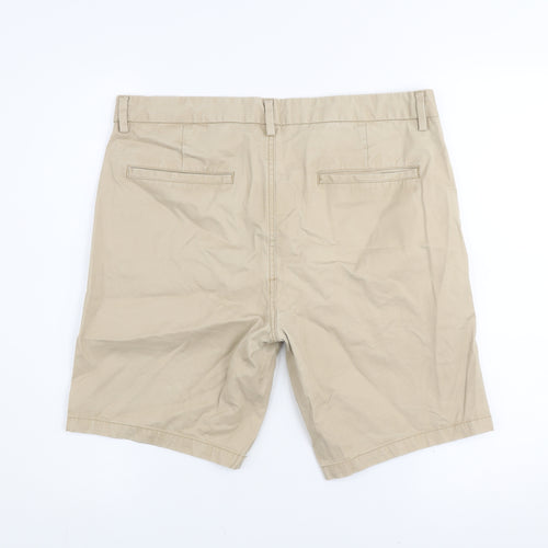 River Island Men's Beige Chino Shorts Size 32 Regular Fit