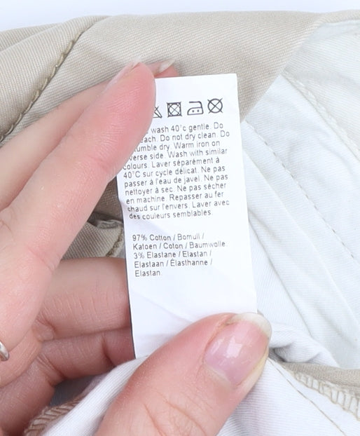 River Island Men's Beige Chino Shorts Size 32 Regular Fit