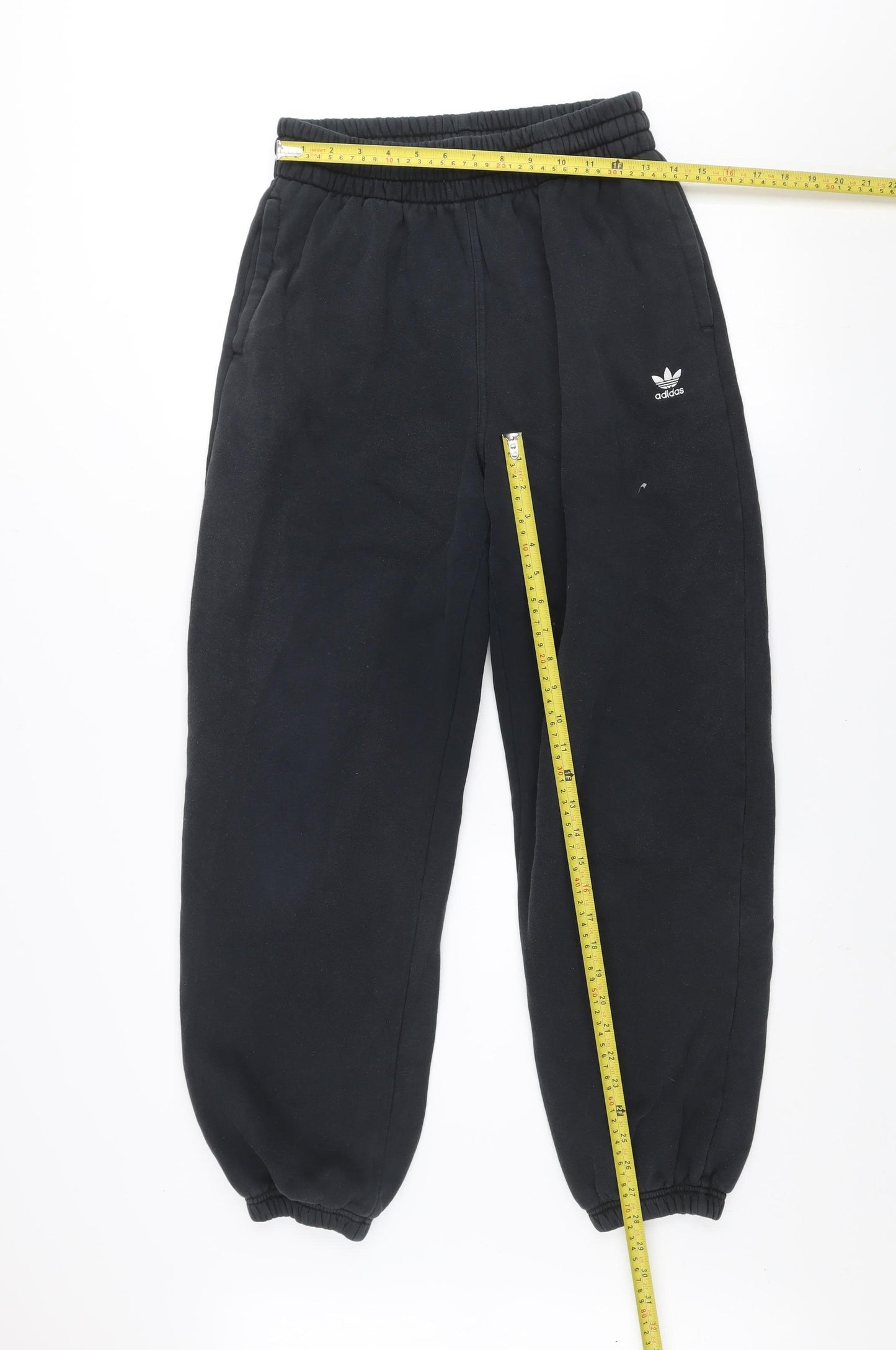 adidas Womens Black Jogger Sweatpants Size 12 Cotton Blend