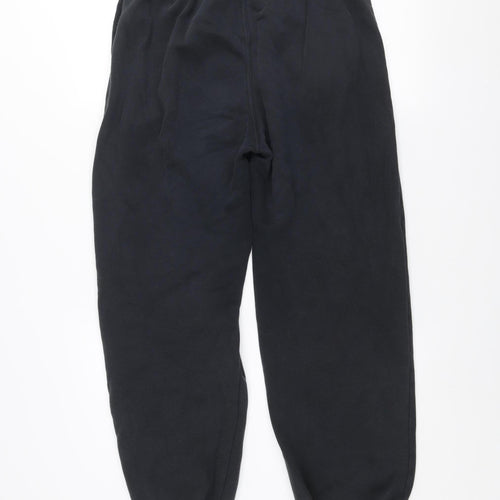 adidas Womens Black Jogger Sweatpants Size 12 Cotton Blend