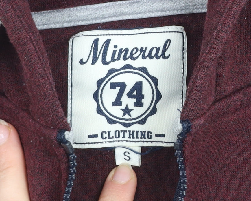 Mineral 74 Men’s Multicoloured Zip Hoodie Jacket Size S Cotton Blend