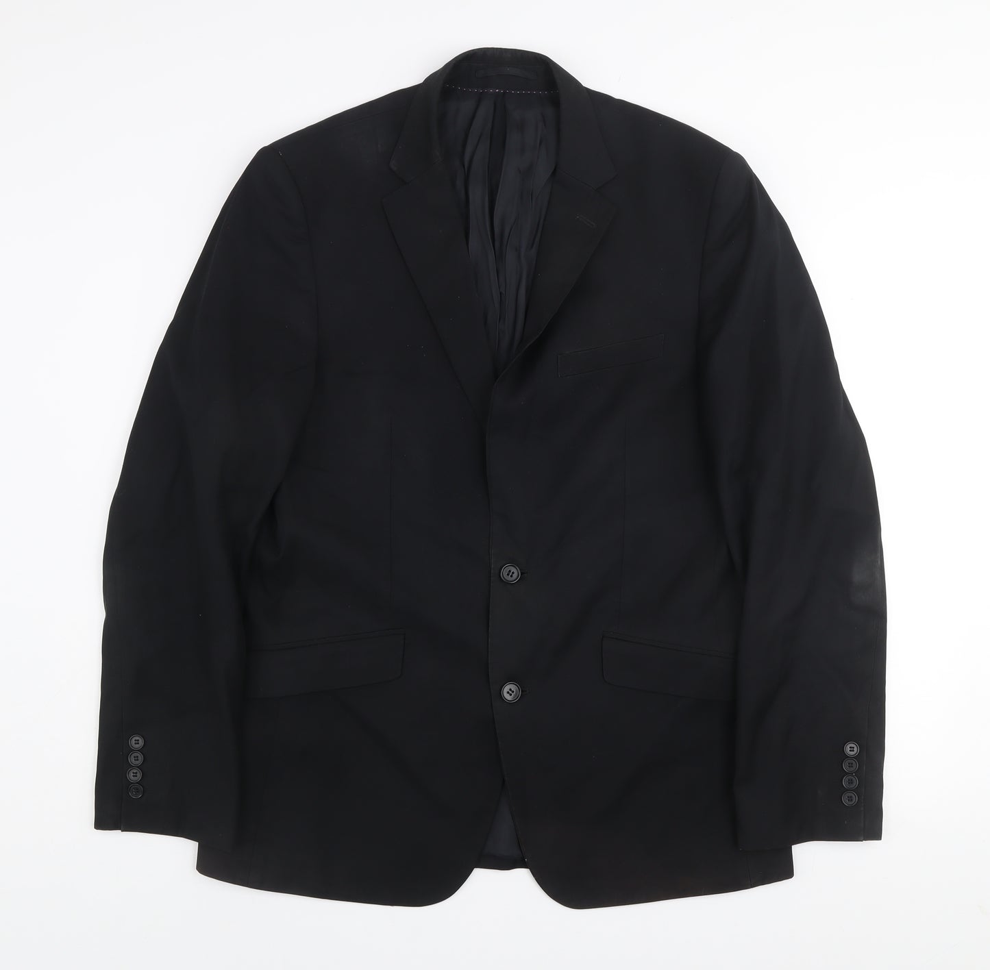 Daniel Grahame Men's Black 40L Single-Breasted Blazer Jacket