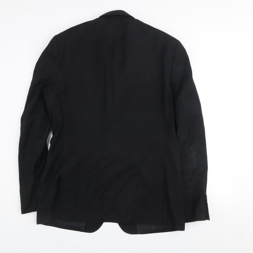 Daniel Grahame Men's Black 40L Single-Breasted Blazer Jacket