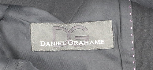 Daniel Grahame Men's Black 40L Single-Breasted Blazer Jacket