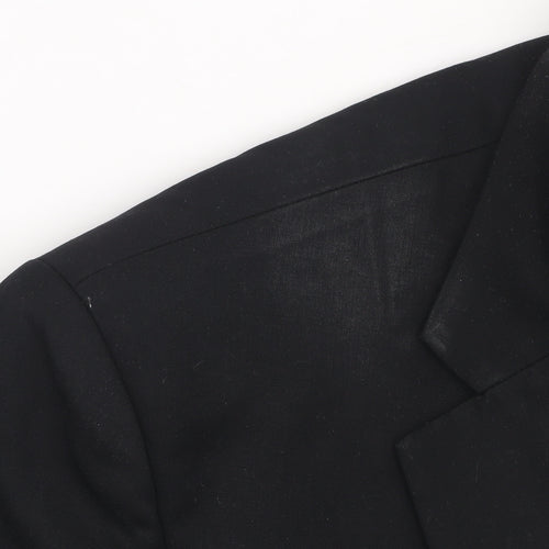 Daniel Grahame Men's Black 40L Single-Breasted Blazer Jacket