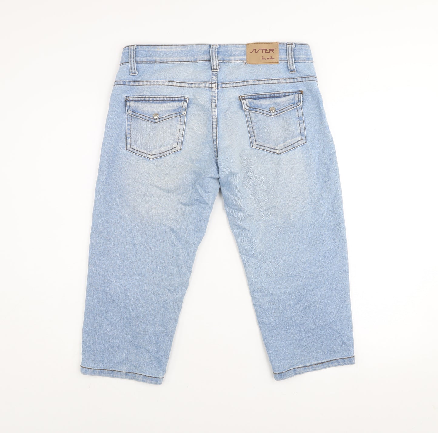 Sister Lusy & Elisa Blue Cropped Slim Fit Denim Jeans Size 28