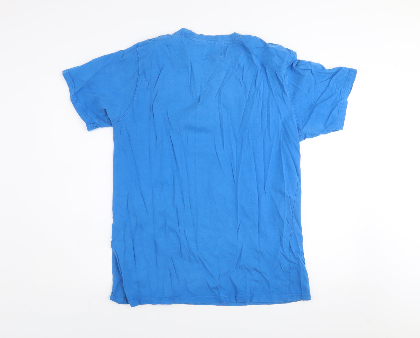 Onfire Men's Blue Motorcycle Tour Graphic T-Shirt XL