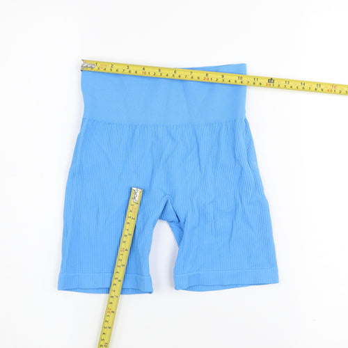 Pull & Bear Women's Blue Biker Activewear Shorts XS Lightweight Stretch