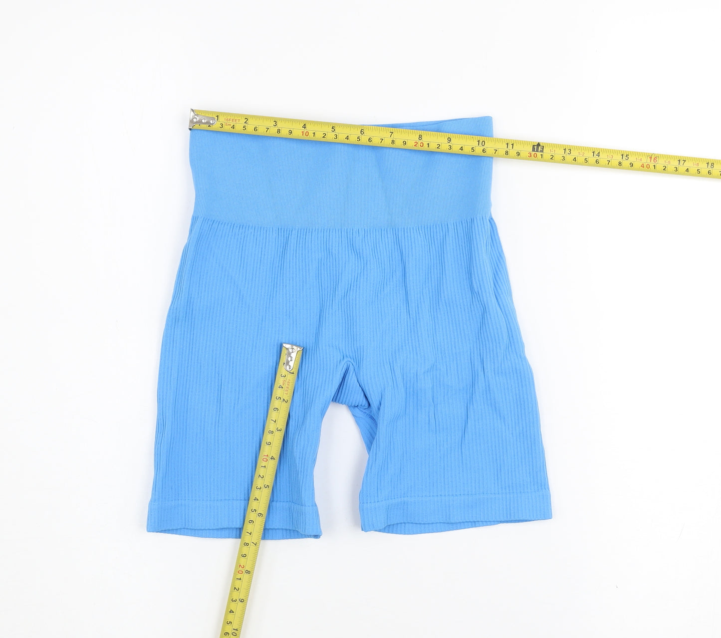 Pull & Bear Women's Blue Biker Activewear Shorts XS Lightweight Stretch