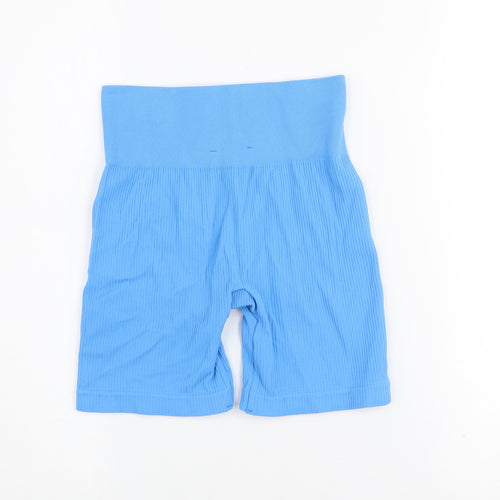Pull & Bear Women's Blue Biker Activewear Shorts XS Lightweight Stretch