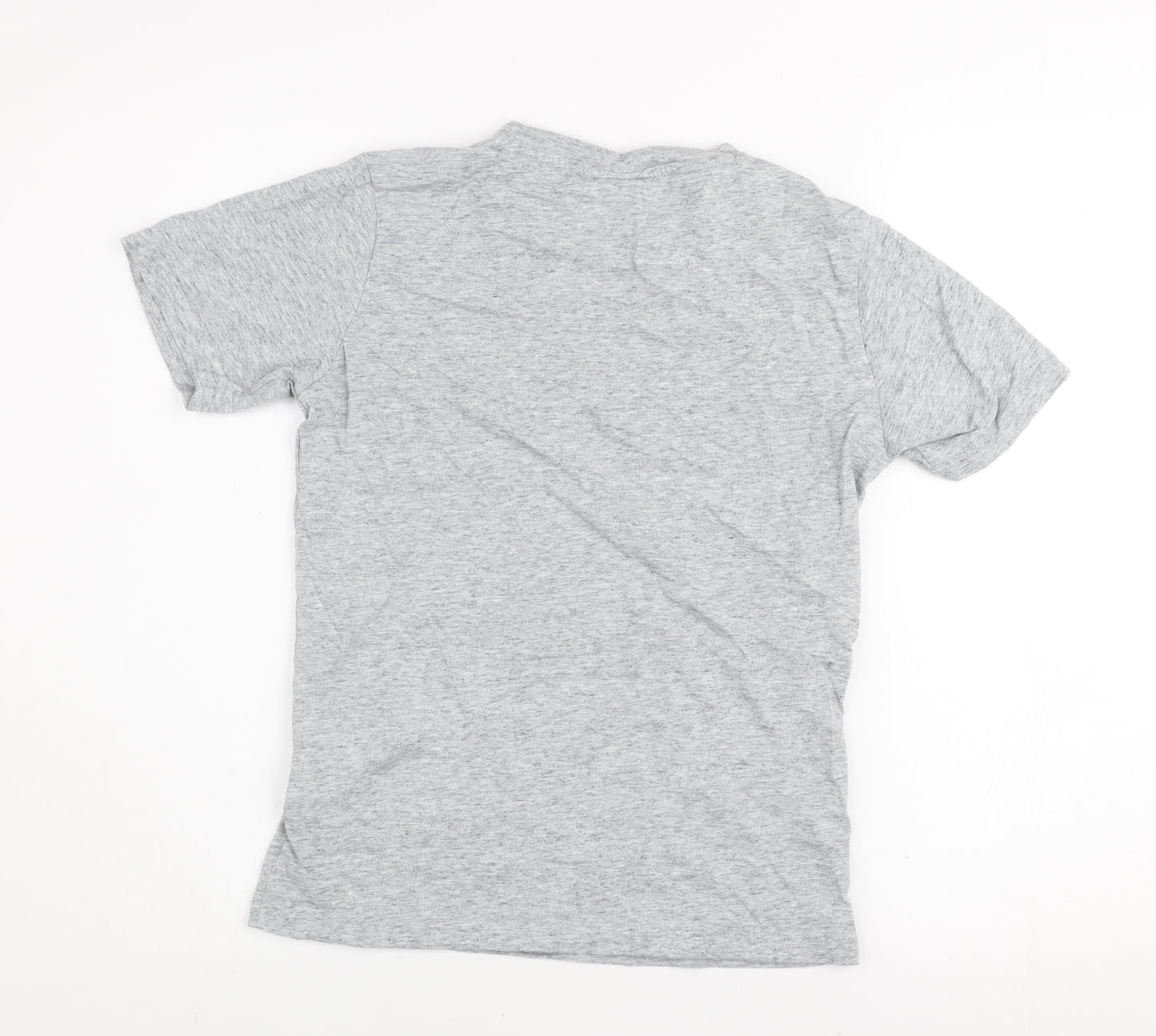 Champion Boys Grey Logo T-Shirt Size 11-12 Years Short Sleeve Cotton Blend