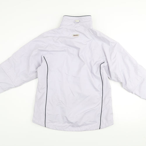 Kartel Mens White Windbreaker Jacket S Lightweight Waterproof